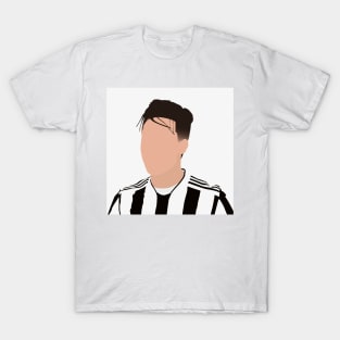 Paulo Dybala Minimalistic Face Art T-Shirt